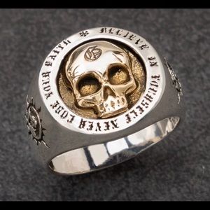 Goth/Punk Skull Ring sz 10,11